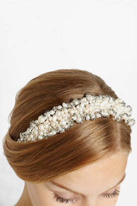 Rosantica Primavera pearl and palladium headband