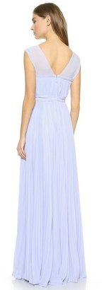 Rebecca Taylor Poly Pleated Gown