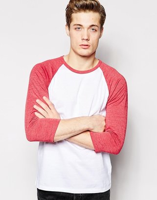 ASOS Long Sleeve T-Shirt With Contrast Raglan Sleeves