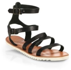 Joie Montezuma Leather Ankle-Strap Sandals