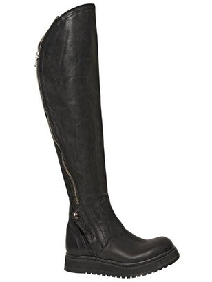 Cinzia Araia 40mm Zipped Calfskin Boots