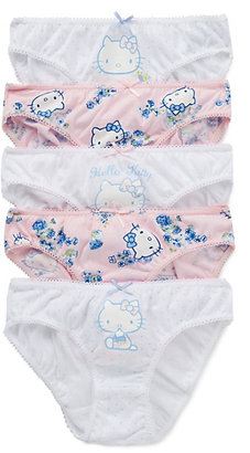 Hello Kitty 5 Pack Pure Cotton Bikini Knickers (Older Girls)