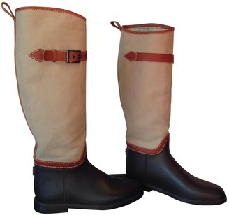 Chloé Brown Rubber Boots
