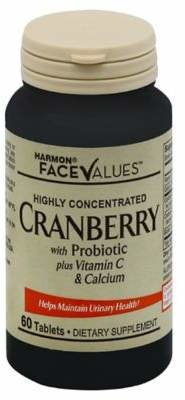Harmon Face Values 60-Count Cranberry with Probiotic Plus Vitamin C Tablets