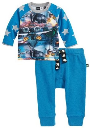 Molo 'Elton - Space Animals' Raglan Sleeve T-Shirt (Baby Boys)
