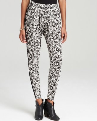 Three Dots Cropped Printed Easy Pant