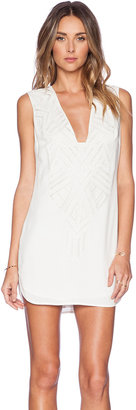 Cynthia Vincent Twelfth Street By Cut-Out Embroidered Dress