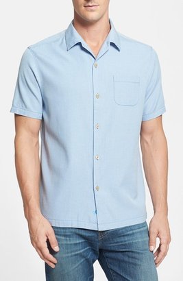 Tommy Bahama 'Pacific Square' Island Modern Fit Silk & Cotton Campshirt