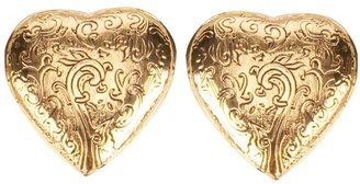 Saint Laurent Vintage heart-shaped earrings