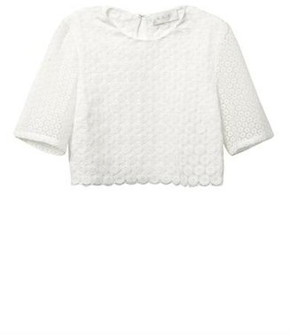 A.L.C. Fremont crochet cropped blouse
