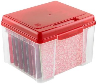 Container Store Card Keeper Clear w/ Red Lid
