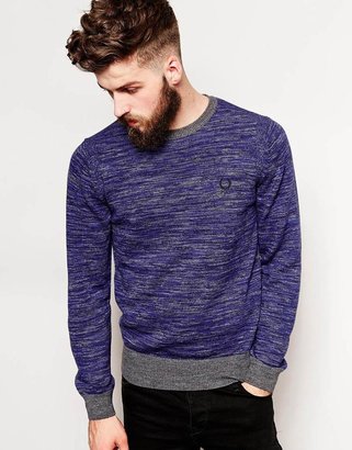 Fred Perry Jumper with Space Dye Pattern