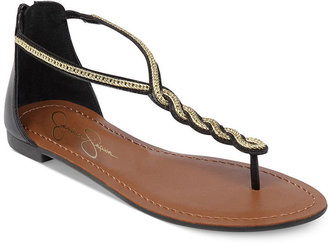 Jessica Simpson Glesener Twisted Chain Flat Thong Sandals