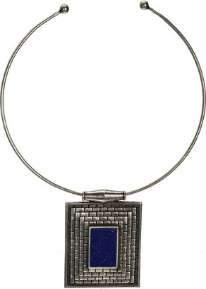 Pamela Love Lateres Silver and Lapis Choker