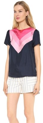 Band Of Outsiders Scarf Print Top