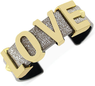 BCBGeneration Gold-Tone Love Metallic Cuff Bracelet