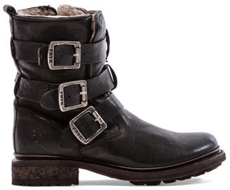 Frye Valerie Shearling Strappy Boot