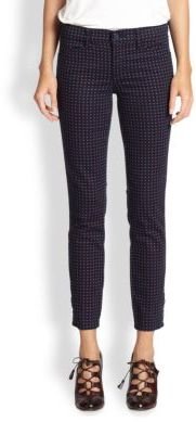 Tory Burch Emmy Skinny Ankle-Detail Jeans
