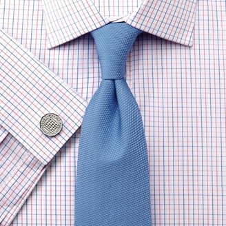 Charles Tyrwhitt Sky and Pink Grid Check Classic Fit Shirt
