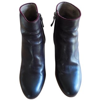 FRIDA LABORATORIGARBO Purple Leather Ankle boots