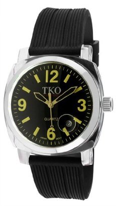 TKO ORLOGI Women's TK549-YB Unisex Milano Remixed Yellow Black Strap Watch