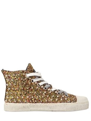 Gienchi 20mm Glitter & Spikes High Top Sneakers