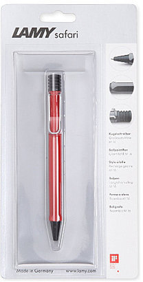 Lamy Safari red ballpoint pen