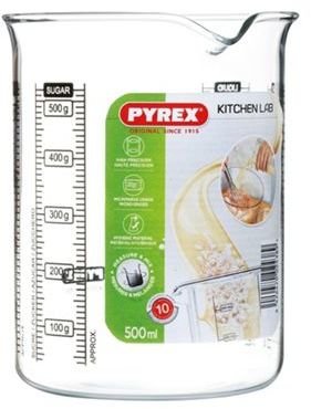 Pyrex glass 0.5l kitchen lab beaker