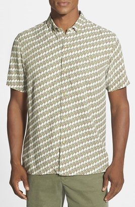 Tommy Bahama 'March of the Flamingos' Island Modern Fit Print Campshirt