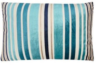 Home Collection Blue large cut pile striped cushion