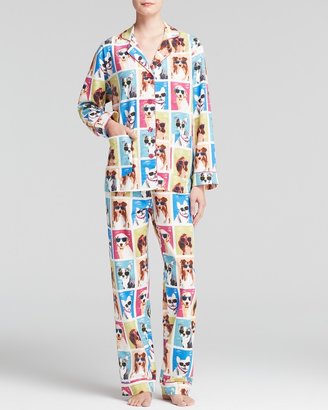 PJ Salvage Cool Dogs Flannel Pajama Set