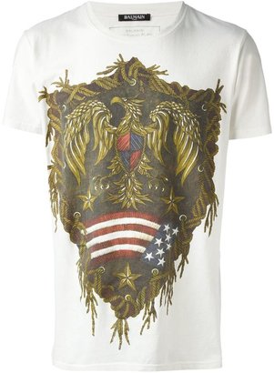 Balmain eagle print T-shirt