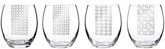 Luigi Bormioli Sophisticated Set of 4 Assorted Stemless Wine Glasses