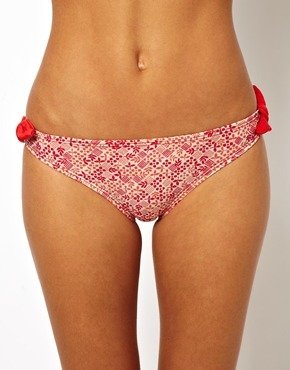 Marc by Marc Jacobs Side Tie Bikini Bottoms - coral