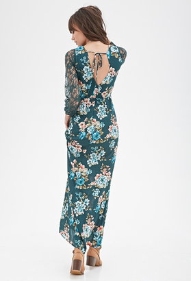 Forever 21 Lacy Floral Maxi Dress