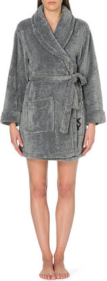 DKNY Branded Fleece Dressing Gown - for Women