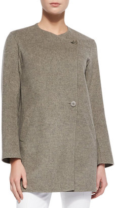 Theory Nyma Divide Asymmetric Two-Button Coat