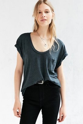 Truly Madly Deeply Scoopneck Slouch Pocket Tee