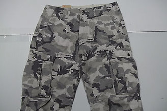 Levi's Levis Cargo Pants Camouflage Gray Relaxed Fit Soft Camo Authentic NWT $68