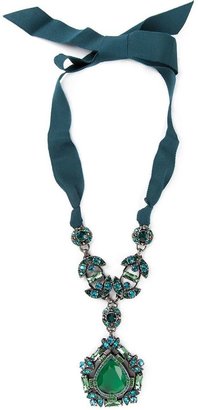 Lanvin crystal ribbon necklace
