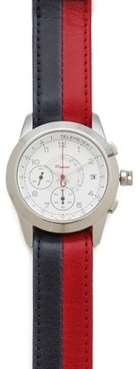 Miansai M2 White Watch with Dual Tone Leather Band