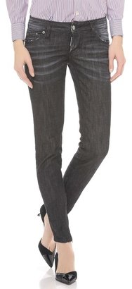 DSquared 1090 DSQUARED2 Black Denim Skinny Jeans