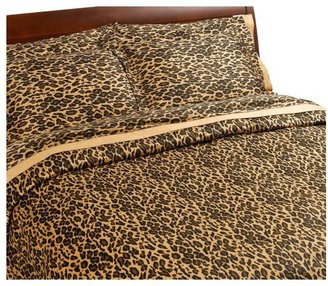 Elite Home Products Regal Collection Leopard Print Duvet Set, Twin
