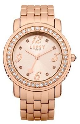 Lipsy Ladies rose tone bracelet watch