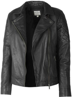 Fat Face Lordore Asymmetric Leather Biker Jacket