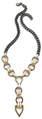 Fallon Jewelry Hex Long V Necklace