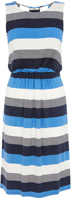 Oasis Block Stripe Midi Dress