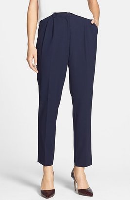 Vince Camuto Pleat Front Skinny Ankle Trousers