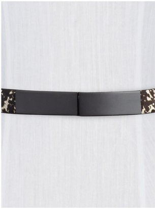 Juicy Couture Tinley Road Haircalf Plaque Belt