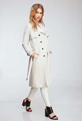 Forever 21 Classic Belted Trench Coat